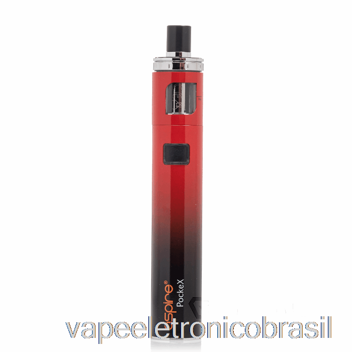 Vape Recarregável Aspire Pockex Aio Starter Kit [anni] Gradiente Vermelho